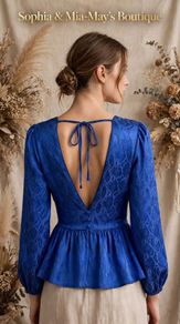 Topshop royal Blouse