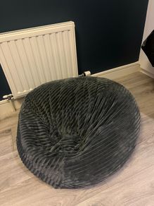 Grey beanbag soft large
