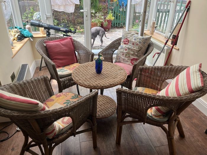 Rattan table and chairs