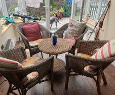 Rattan table and chairs