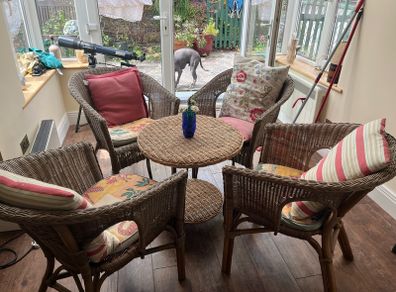 Rattan table and chairs