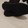 New Girls Clarkes black leather boots size 12 G Image 4