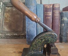 Victorian Cast Iron Desk Embosser Seal