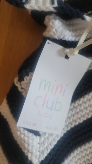 Mini Club Baby Cotton Knitted Striped Jacket 0-3 months