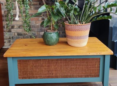 Vintage Upcycled Coffee table/ Blanket Chest