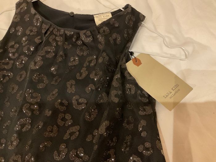 Girls BNWT new with tags stunning black sparkly dress from Zara 7 8