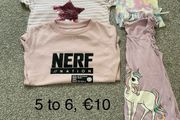 Girls t shirts, 5 to 6