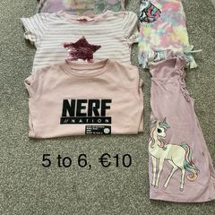 Girls t shirts, 5 to 6