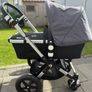 Bugaboo Cameleon 3 Plus, 2 in 1 Pram and Pushchair with Reversible Handlebar, Black/Steel Grey Melange Image 2