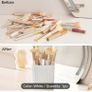 rotating makeup brush organizer Image 2