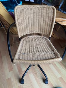 wicker office chair