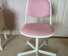 Kids ikea Orfjall pink office swivel chair