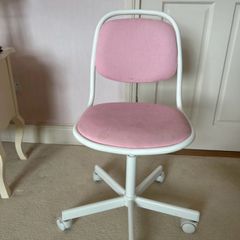 Kids ikea Orfjall pink office swivel chair