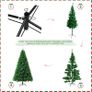 6ft Artificial Christmas Tree 900 Tips Bushy Xmas Tree with Fire Retardant PVC Tips and Metal Stand Image 5