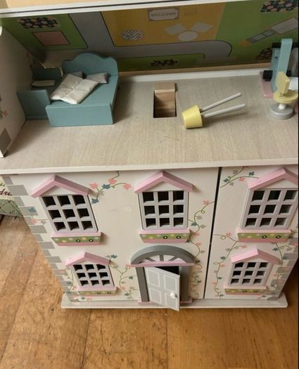 Wooden dolls house