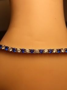 Rhodium Plated Sterling Silver Tennis Bracelet