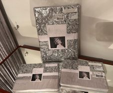Kylie Minogue Cadence King Size Grey Duvet Cover Bedding Set