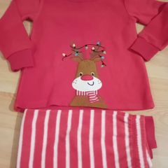Fleece Reindeer Pyjamas 3-4yrs