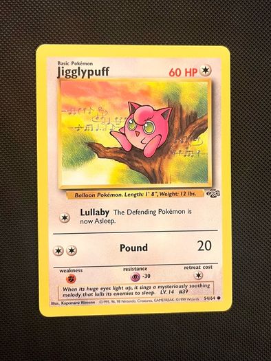 Vintage Pokemon Cards Trio Eevee 51/64 Meowth 56/64 Jigglypuff 54/64 Jungle 1999 NM
