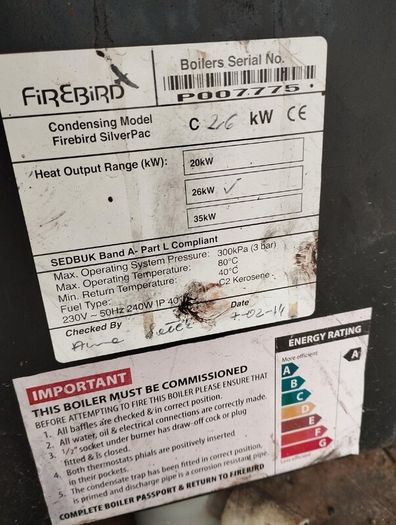 Oil Fired Condensing boiler