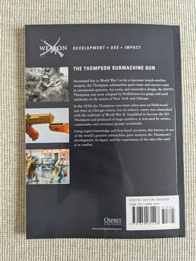 The Thompson Submachine Gun - Martin Pegler - Osprey Weapon 1 - 2010