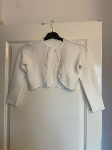 Girls first Holly Communion cardigan