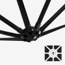 _Parasol with Crank for Opening and Closing, Sun Protection, Garden Umbrella, UV Protection up to UPF 50+ for Garden, Patio Image 5