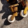 Brass Cap furniture castors with porcelain wheels (4) Image 5