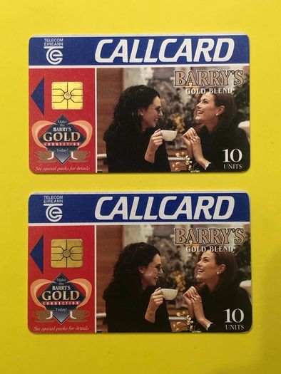 Callcard 1118 Barrys Tea Gemplus Variations
