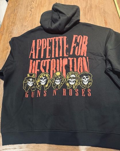 Black Zip Hoodie Guns N' Roses (size XXL)