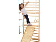 main image for ad Swedish Ladder Wall Gym 5 in 1 Wooden Indoor Playground Climbing Toys