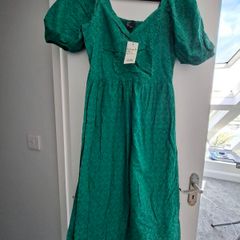 Green Dress, cotton, Friends like these, size 10