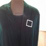 VINTAGE Ronnie Nicole  Green Velvet Coat & Dress Image 2