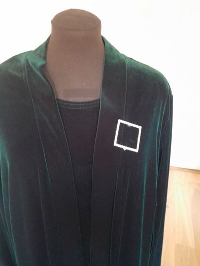 VINTAGE Ronnie Nicole  Green Velvet Coat & Dress