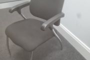 Black meeting chairs