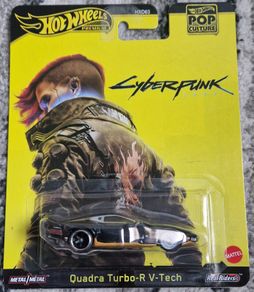 Hot Wheels Premium Cyberpunk - Quadra Turbo-R V-Tech