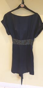 Black silk Warehouse dress Uk8