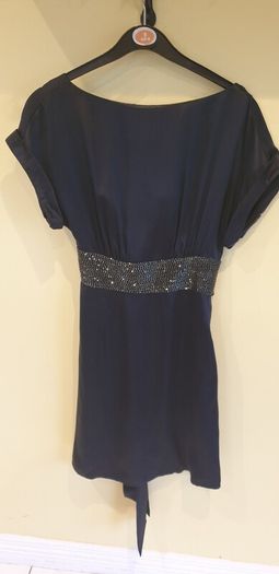 Black silk Warehouse dress Uk8