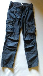 Boys black cargo trousers. 11-12 years