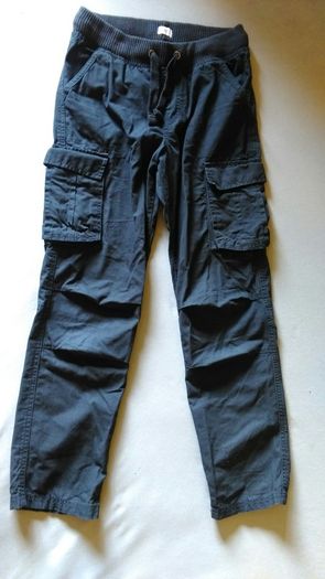 Boys black cargo trousers. 11-12 years