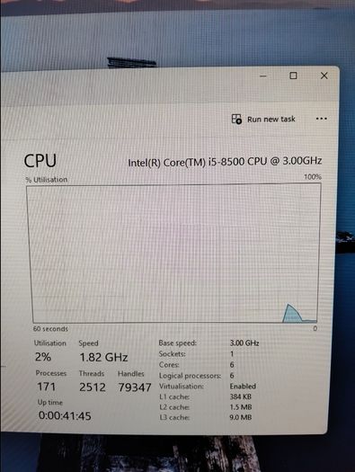 HP ProDesk 600 G4 SFF (i5 8th Gen) and power cable