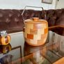 Mid Century Cambridgeware Chequered Ice Bucket 1960s Image 2
