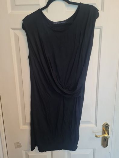 AllSaints Sabie black dress Rrp190e