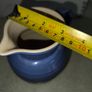 Vintage stoneware Le Creuset blue pitcher- France Image 4