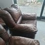 Premium Harvey Norman Leather Recliner Sofa Image 3