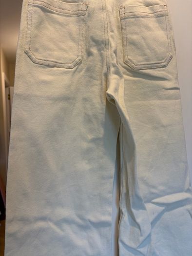 Leigh Tucker Willow Girls Cream/Lemon Wide Leg Jeans (7-8 Years)