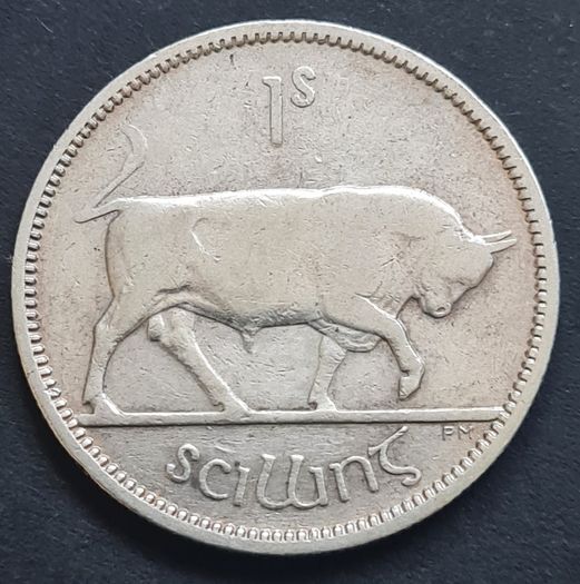 Ireland 1941 Silver Shilling Coin