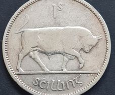 Ireland 1941 Silver Shilling Coin