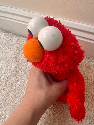 Elmo Sesame Street Hasbro Plush Doll Toy Talks 32443/32442 approx. 25 cm. 2010 Used Please see photos