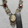 Vintage filigree Cameo shell pendant necklace Image 8